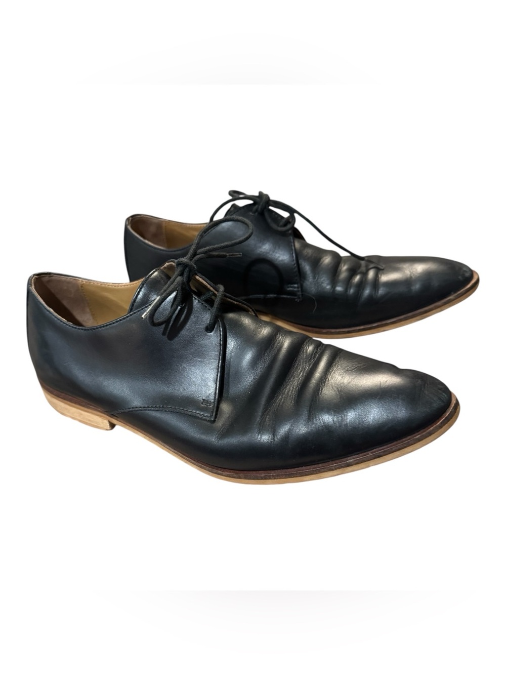 Everlane women’s the modern Oxford black leather made in Italy size 8.5